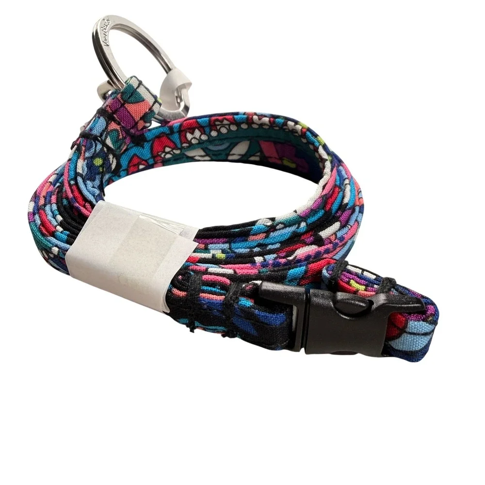 Vera Bradley Haymarket Paisley Breakaway Lanyard Bright Nurse Teacher Work Gift